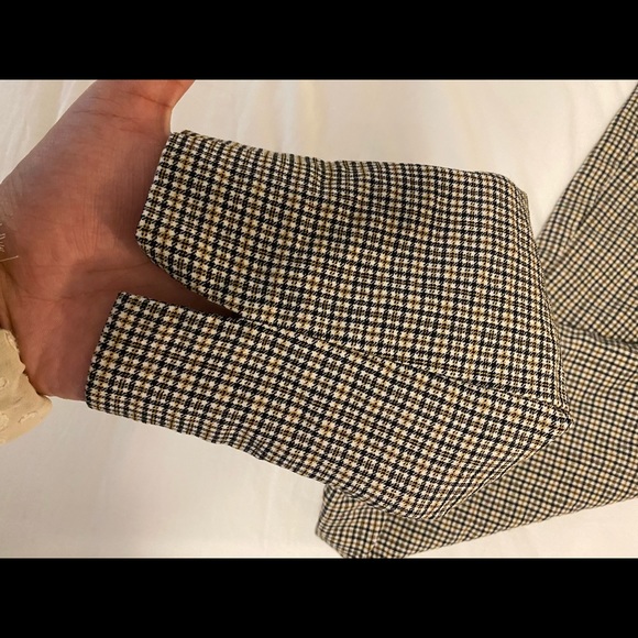 Small checker pants with small ankle slits - Picture 4 of 4